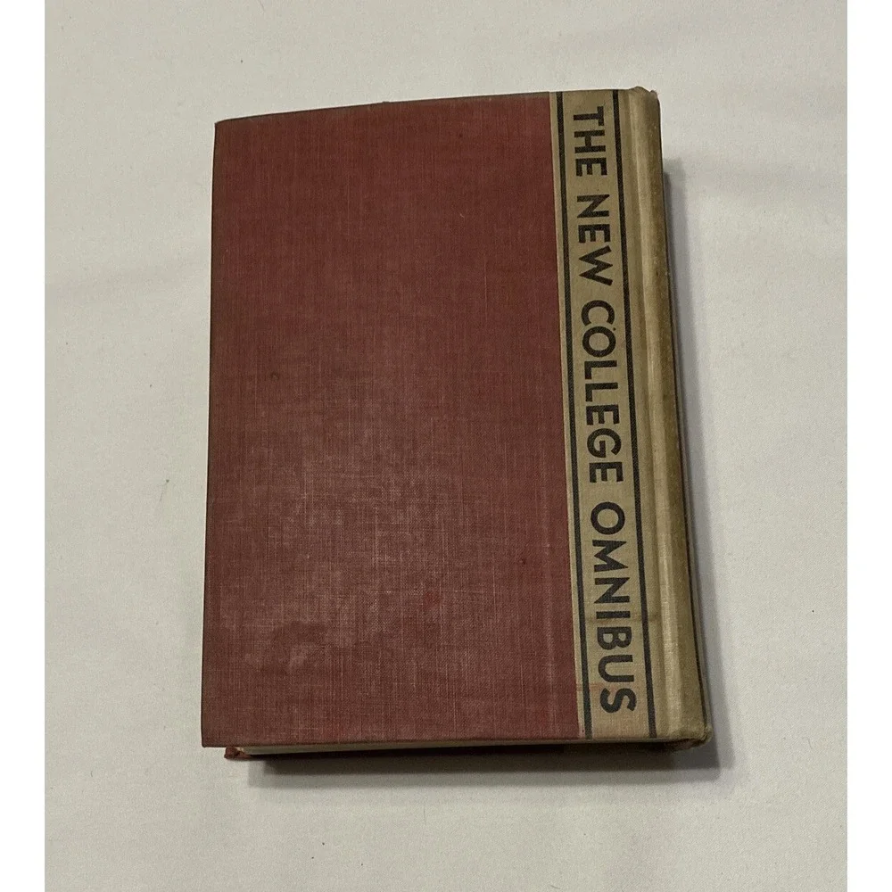 1938 The New College Omnibus Fullington‎ Reed & McCorkle Antique Education Book